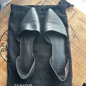 Vince black flat shoes